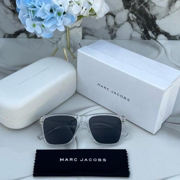 Branded MJ Sunglasses square transparent black