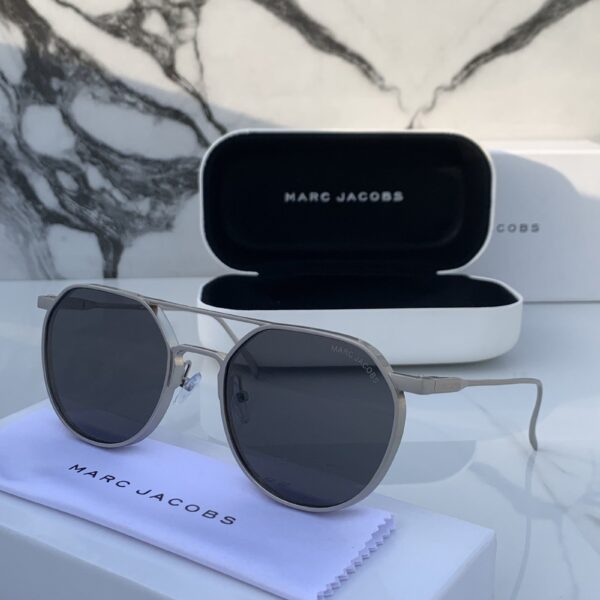 Branded Mj Metal Frame Silver Black Sunglasses