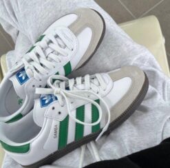 Branded Samba White Green Sneakers
