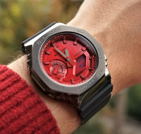 Casio G-Shock GM2100B-4A RED CasiOak Watch
