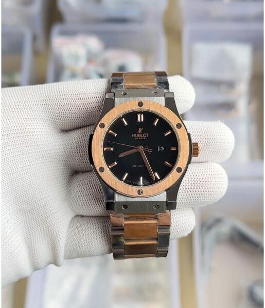 Hublot Automatic Japanese Machine watch (dual tone with White Dial)