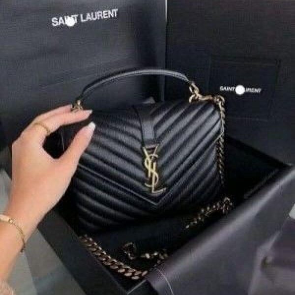 YSL SAINT LAURENT COLLEGE MEDIUM CHAIN BAG 5381